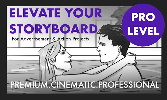 draw storyboards for advertisement, film, animation, comic