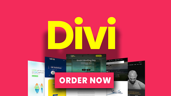 design or redesign divi wordpress website using divi theme