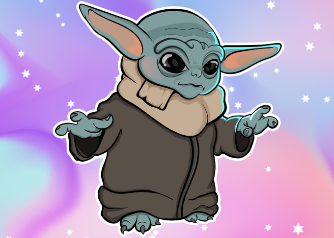 Create a cute baby yoda for you by Gerdoo
