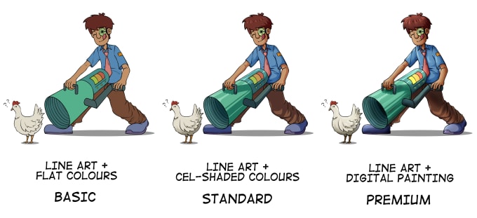 Make Character Designs Cartoon Characters Stickers By Summer Zest Fiverr