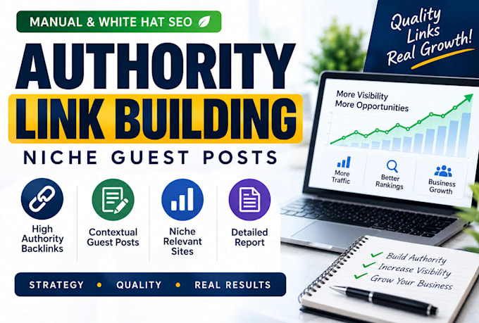 do SEO link building with high authority guest post backlinks