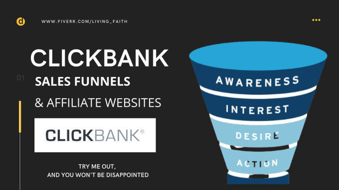 Build Clickbank Affiliate Marketing Sales Funnel Image