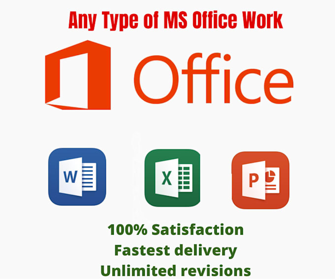 Do ms office work by Sarahchaudhary7 Fiverr