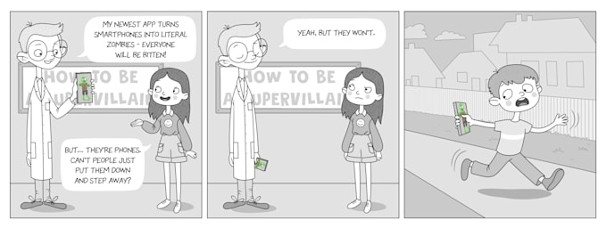 draw comics, cartoon characters, story illustration