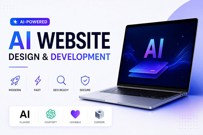 design and develop ai website using claude, chatgpt, lovable, cursor ai