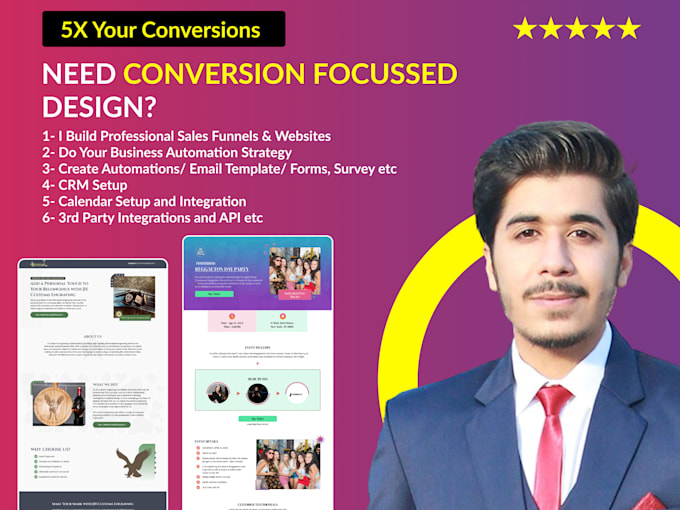 be your ghl sales funnel designer and developer