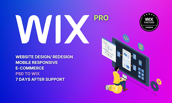 design wix website and redesign a business wix website