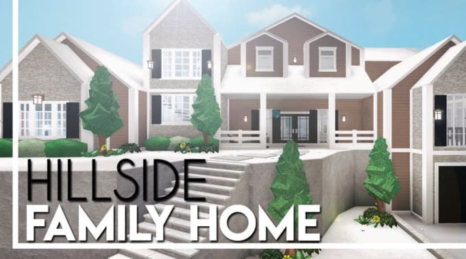 Build A Hillside Roblox Bloxburg 138k House By Xrobloxbuildzx