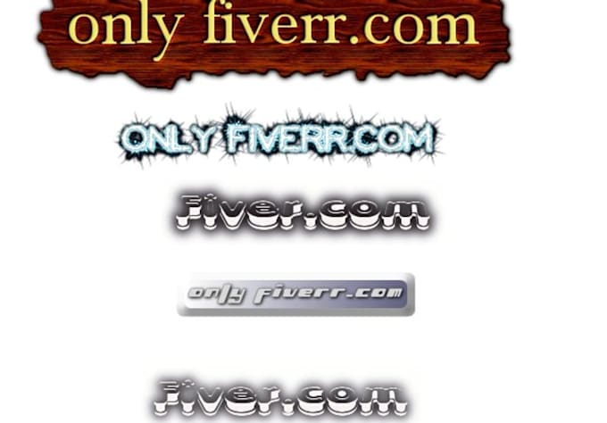 Create impressive text logo,text button logo,message, for your web site ...