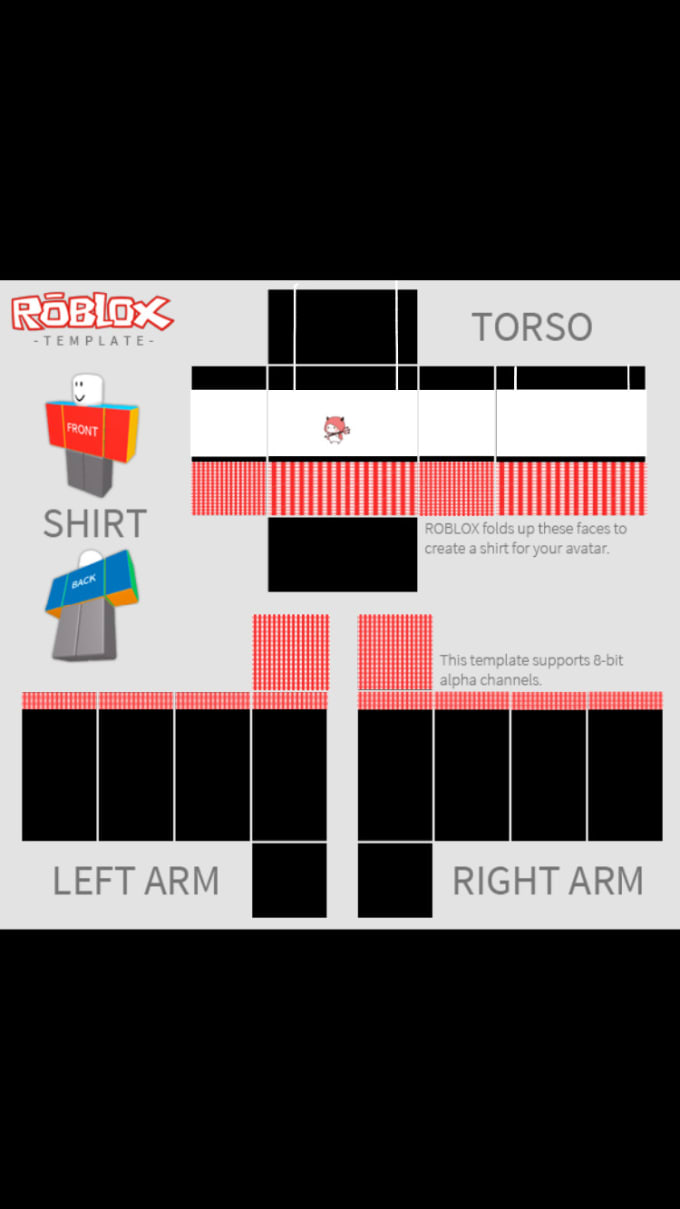 Roblox Crop Top T Shirt Template