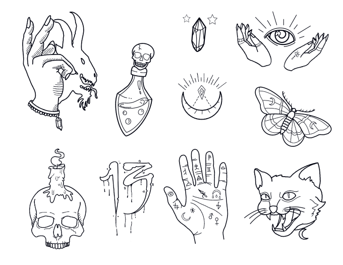 Traditional Tattoo Flash Sticker Pack Sticker for Sale by StixArt   Redbubble