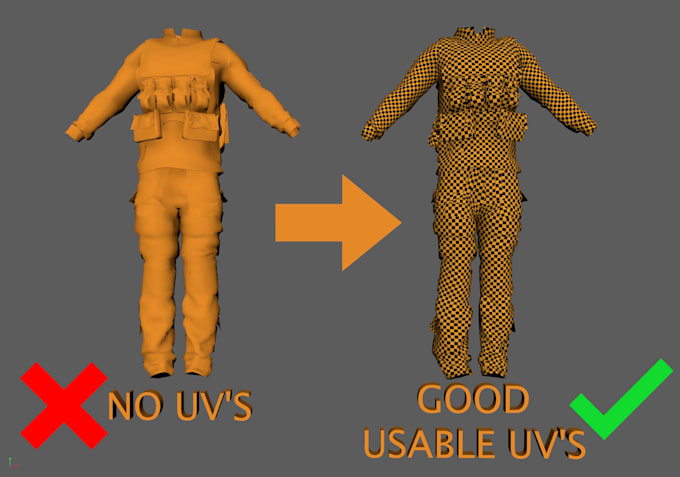 uv map any 3d model