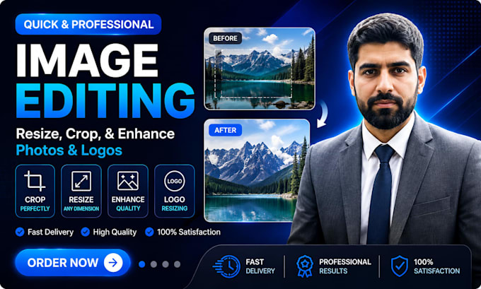 resize, crop, and edit images, photos, or logo
