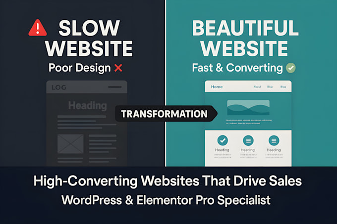 design a high converting wordpress business website with elementor