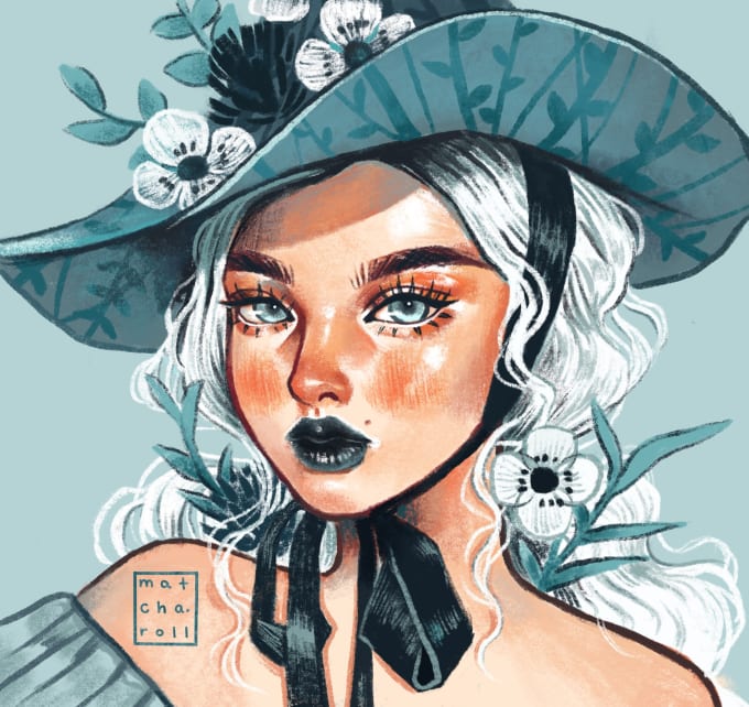 Draw Aesthetic Semirealistic Illustrations For Any Of Your Projects By Matcha Roll,Character 16x16 Sprites