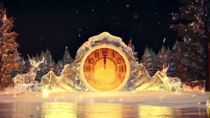 create a professional new year 2025 greeting video