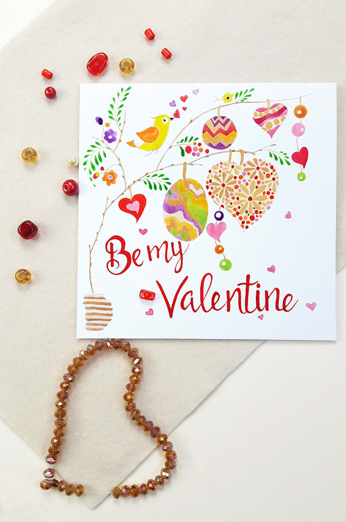 Watercolor Cards For A Gift With An Exclusive Illustration By Daria7kilochko Fiverr