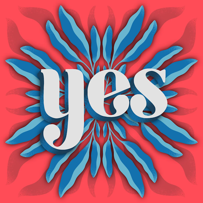 design a bold custom lettering phrase illustration