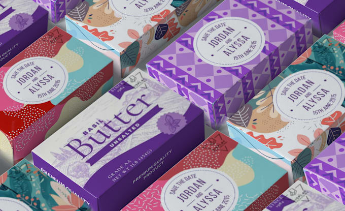 design modern soap box or label packaging