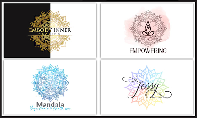 do watercolor mandala or geometry mystical design