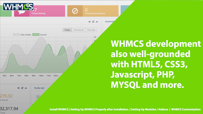 customize and fix issues on whmcs