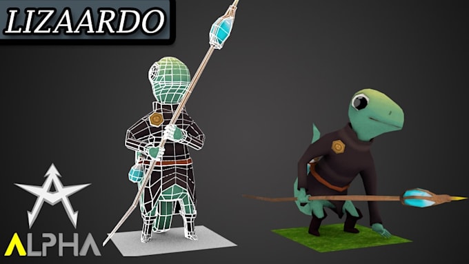 Lowpoly 3d game character design with rigging and animation by Alpha ...