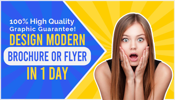 design modern brochure or flyer in 1 day
