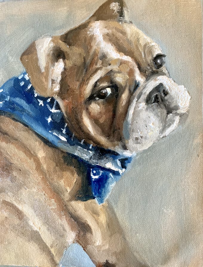 Custom Pet Painted Portraits By Mirroartwork