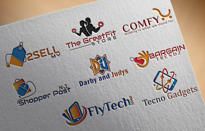 create ecommerce online store logo for shopify website
