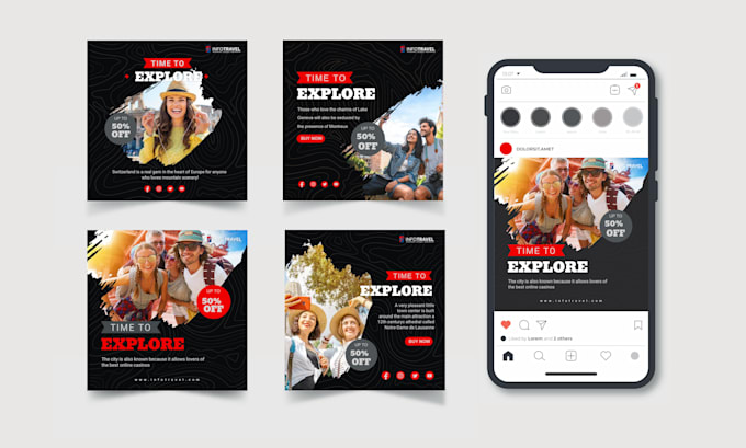 design instagram post and stories for your business