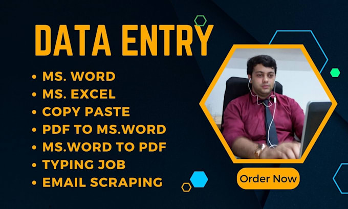 do data entry copy and paste work and email scraping