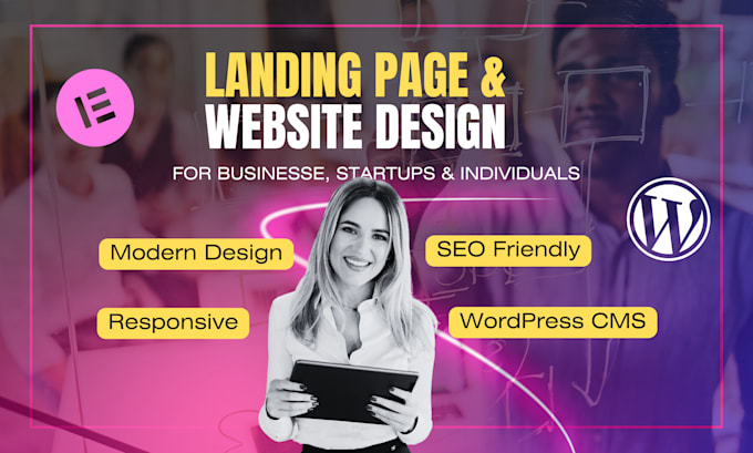 design and redesign elementor website or wordpress website