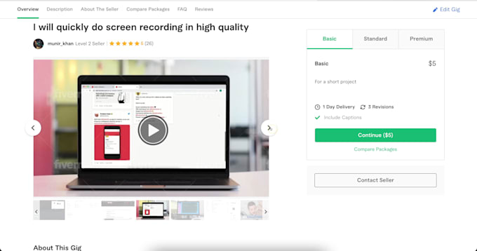 quickly do screen recording in high quality
