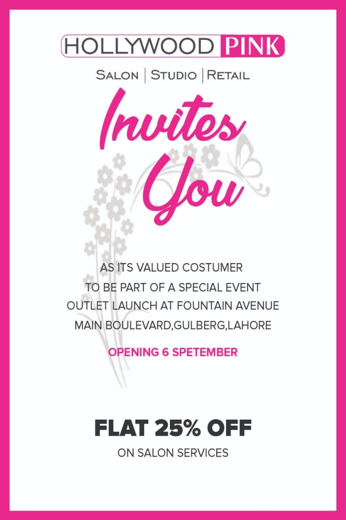 Design An Invitation Card By Ahmedarshad97