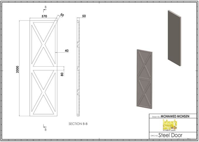 make 2d drawing with all details