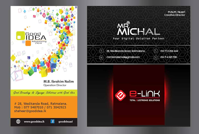 design professional and creative business cards