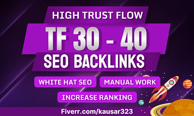create high tf 30 plus dofollow contextual backlinks