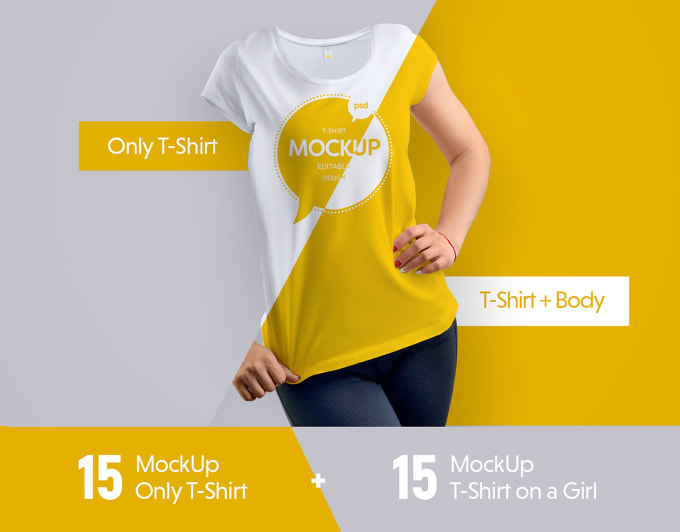 Design 3d T Shirt Mock Up For Girls By Downidea