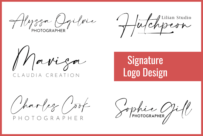 create eyecatching signature business logo