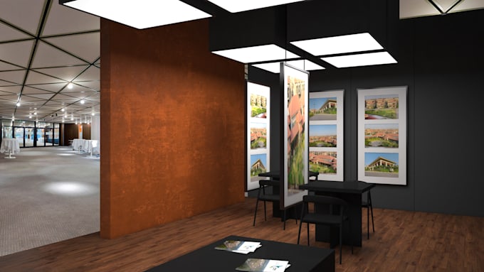elevate your brand with 3d render stalls and kiosks in 3d