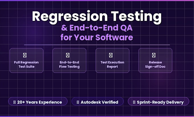 end to end testing and regression testing for your software