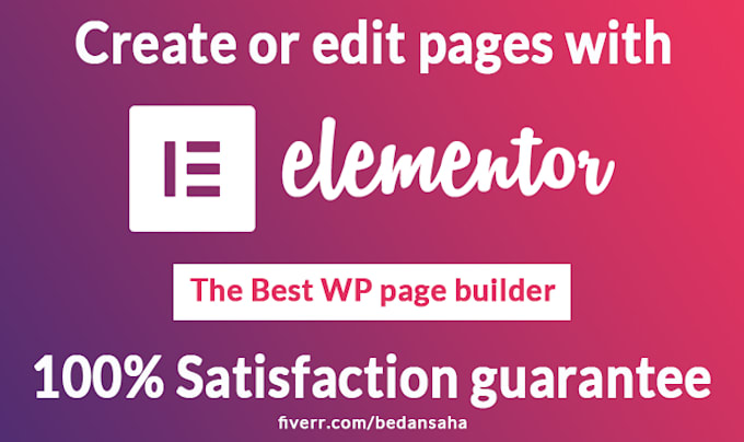 create or edit website with elementor within 24 hours