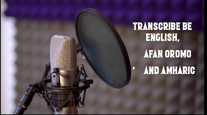 transcribe between english, afan oromo, and amharic