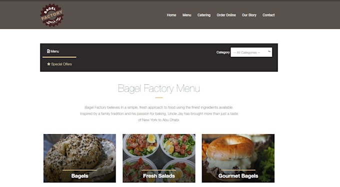 design responsive restaurant wordpress website