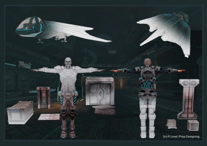 Create A High Poly And Low Poly 3d Model For Games And Movie By Krunalsolank482