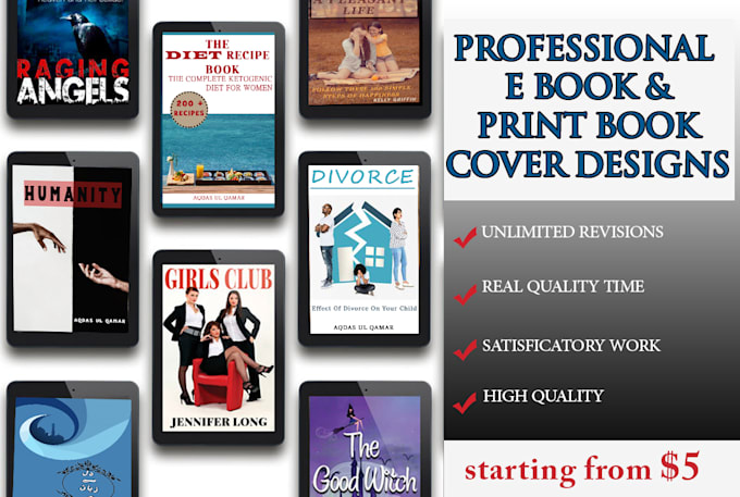design e book and book covers professionally and efficiently