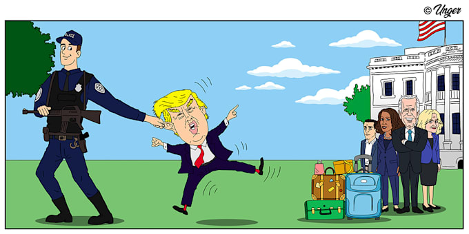 create trump cartoons and tee designs