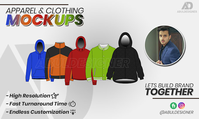 design apparel mockups and tech pack for clothing brands