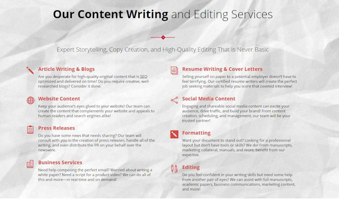 Review and edit any type of writing by Kbwebber05 | Fiverr