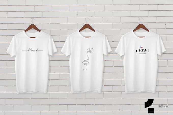 Top 10! I will create custom and minimalist t shirt design  for $10